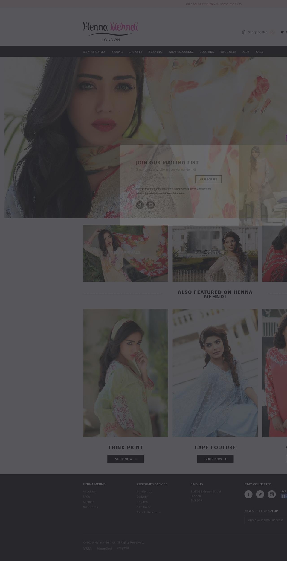 hennamendhi.com shopify website screenshot