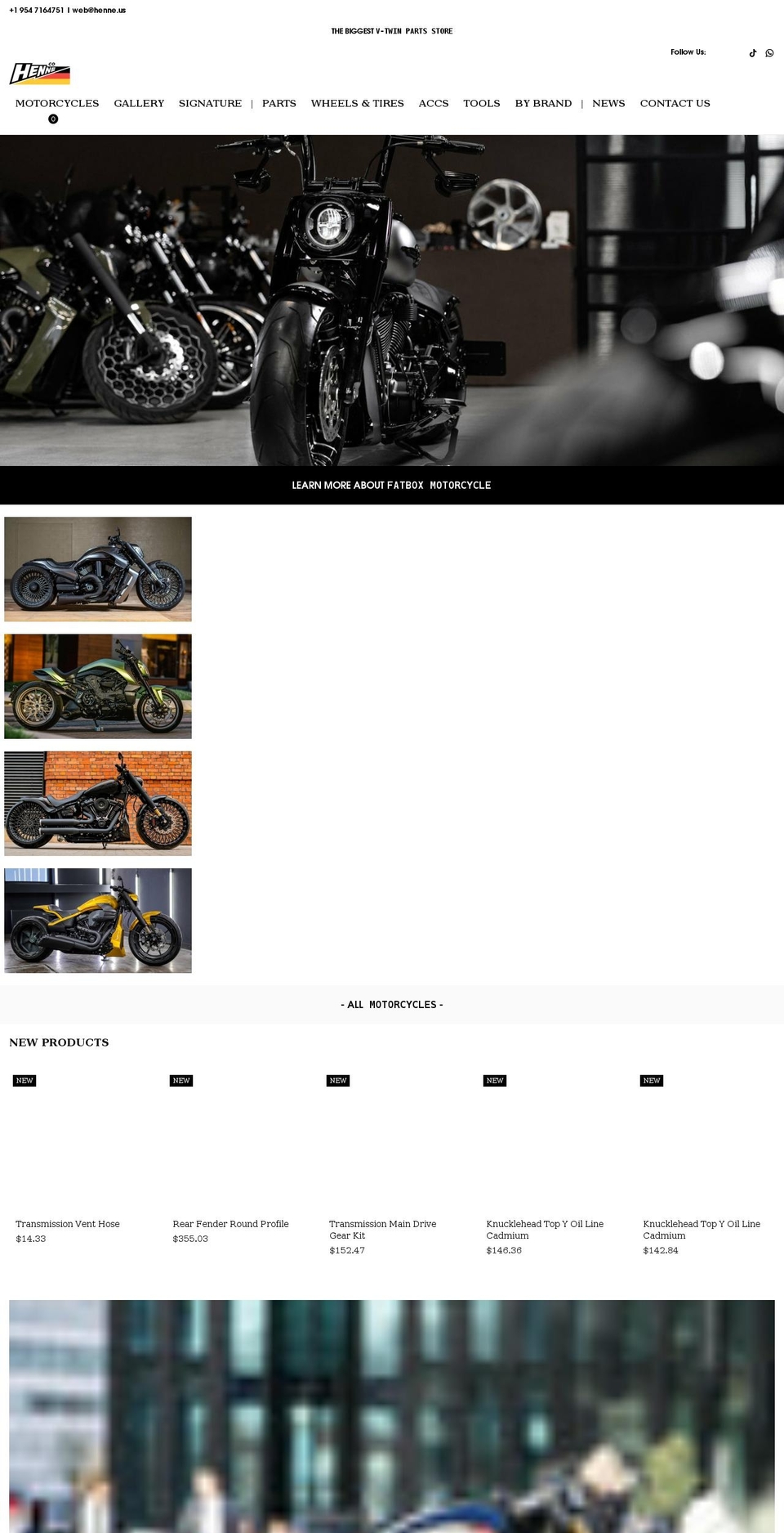 henne.us shopify website screenshot