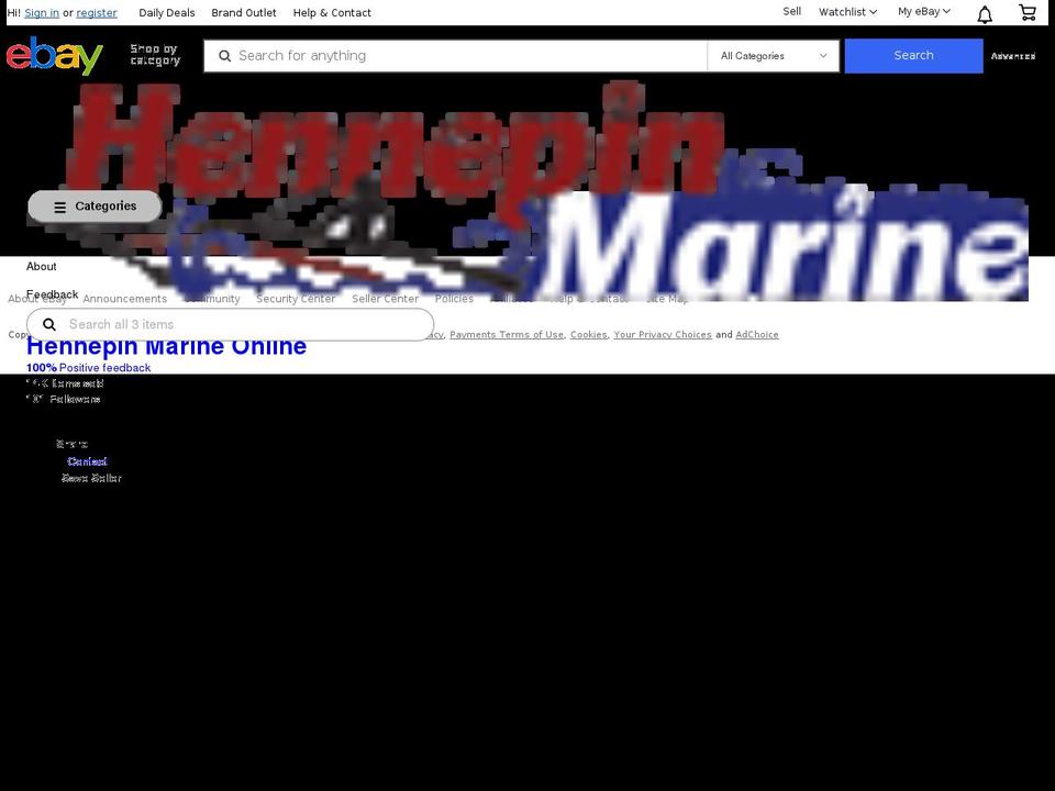 hennepinmarine.biz shopify website screenshot