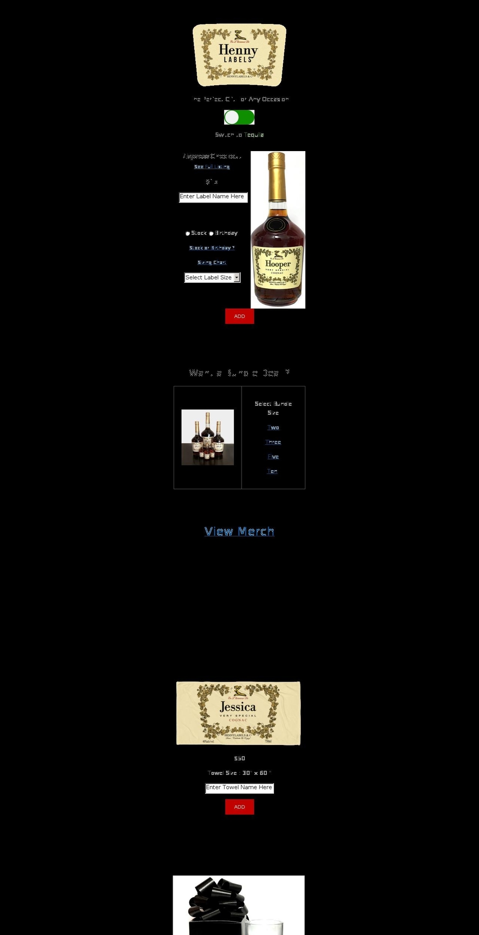 Copy of Copy of Winner Never Touch 1.4 Working ... Shopify theme site example hennylabels.com