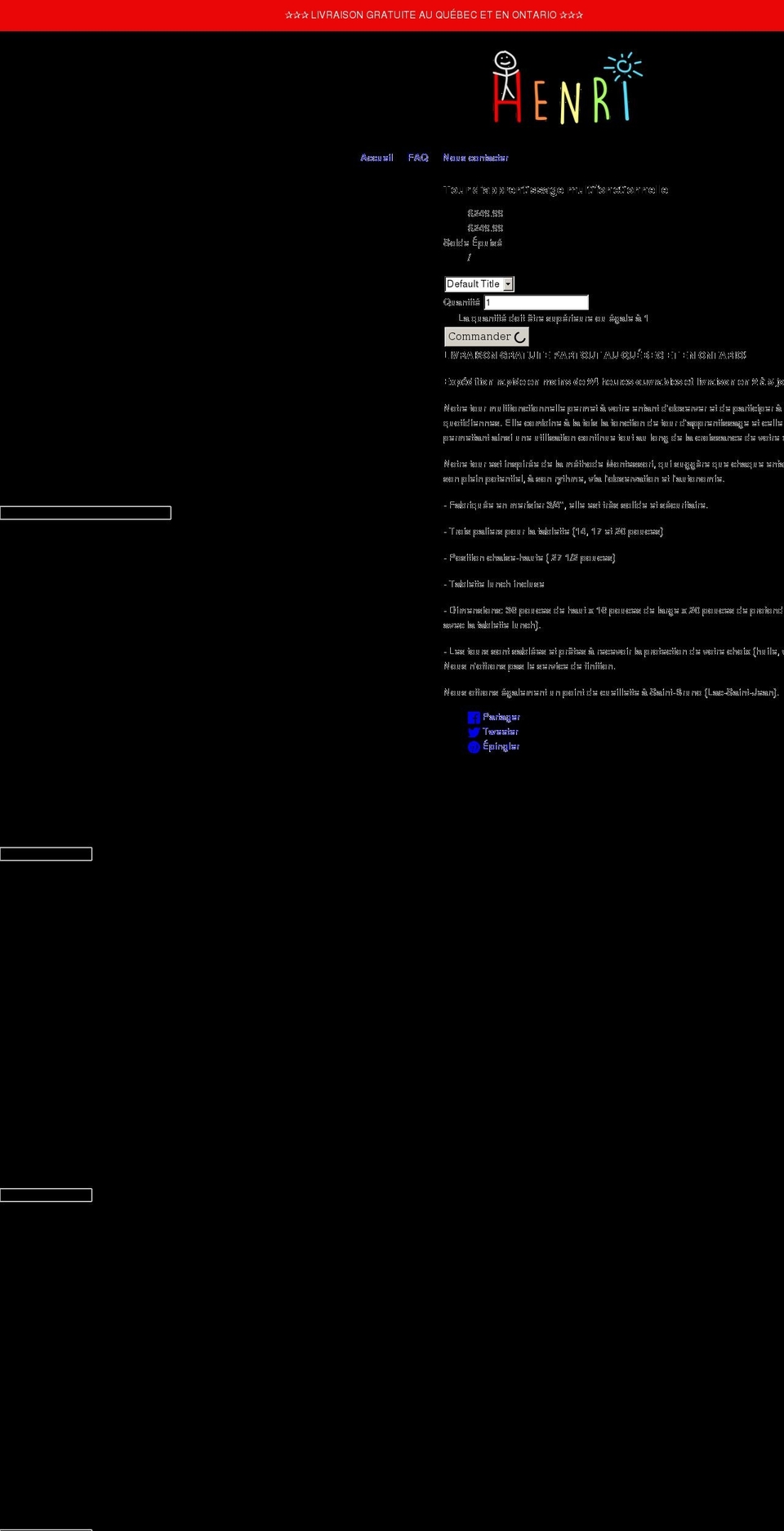 henriateliercreatif.com shopify website screenshot