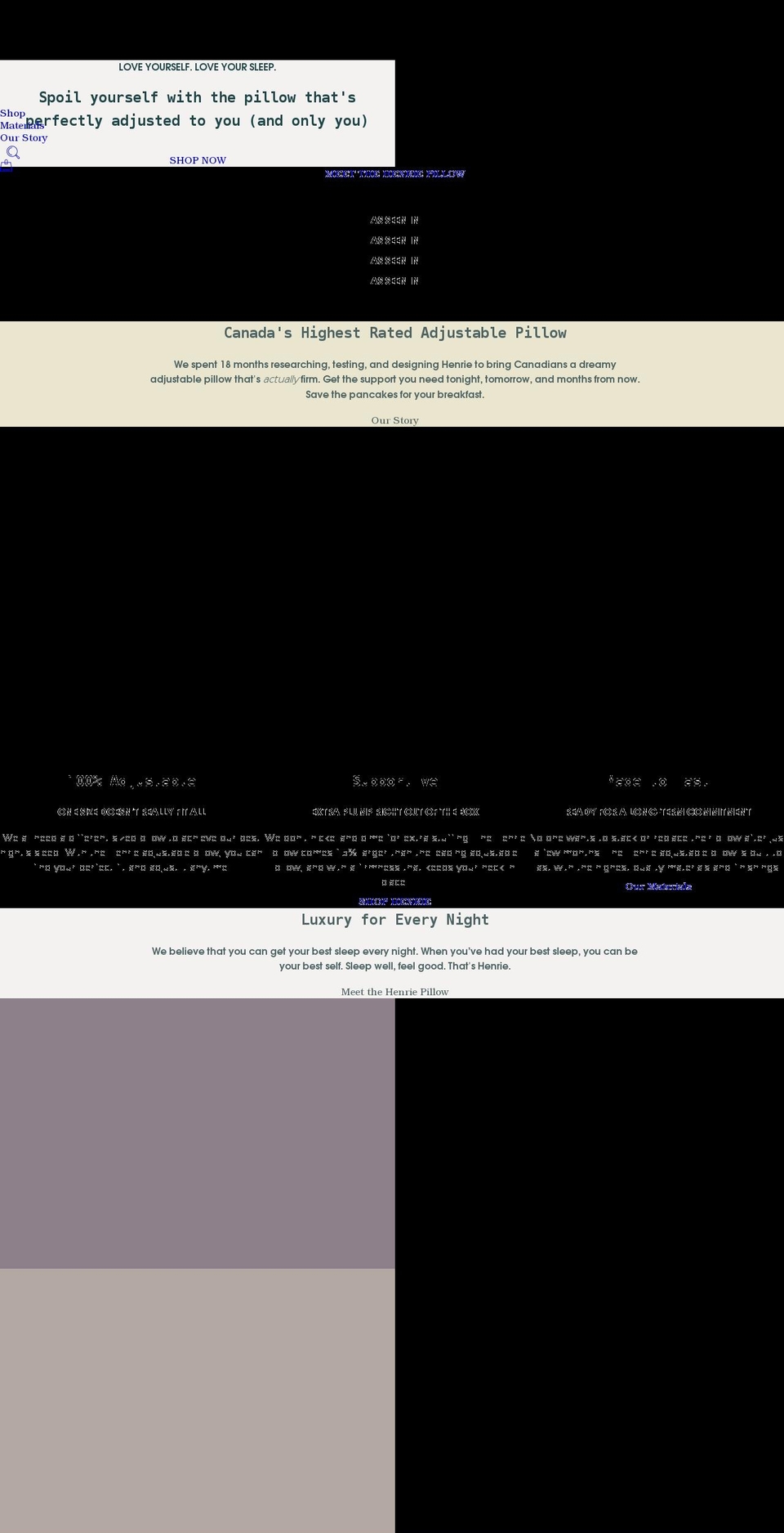 henrie.com shopify website screenshot