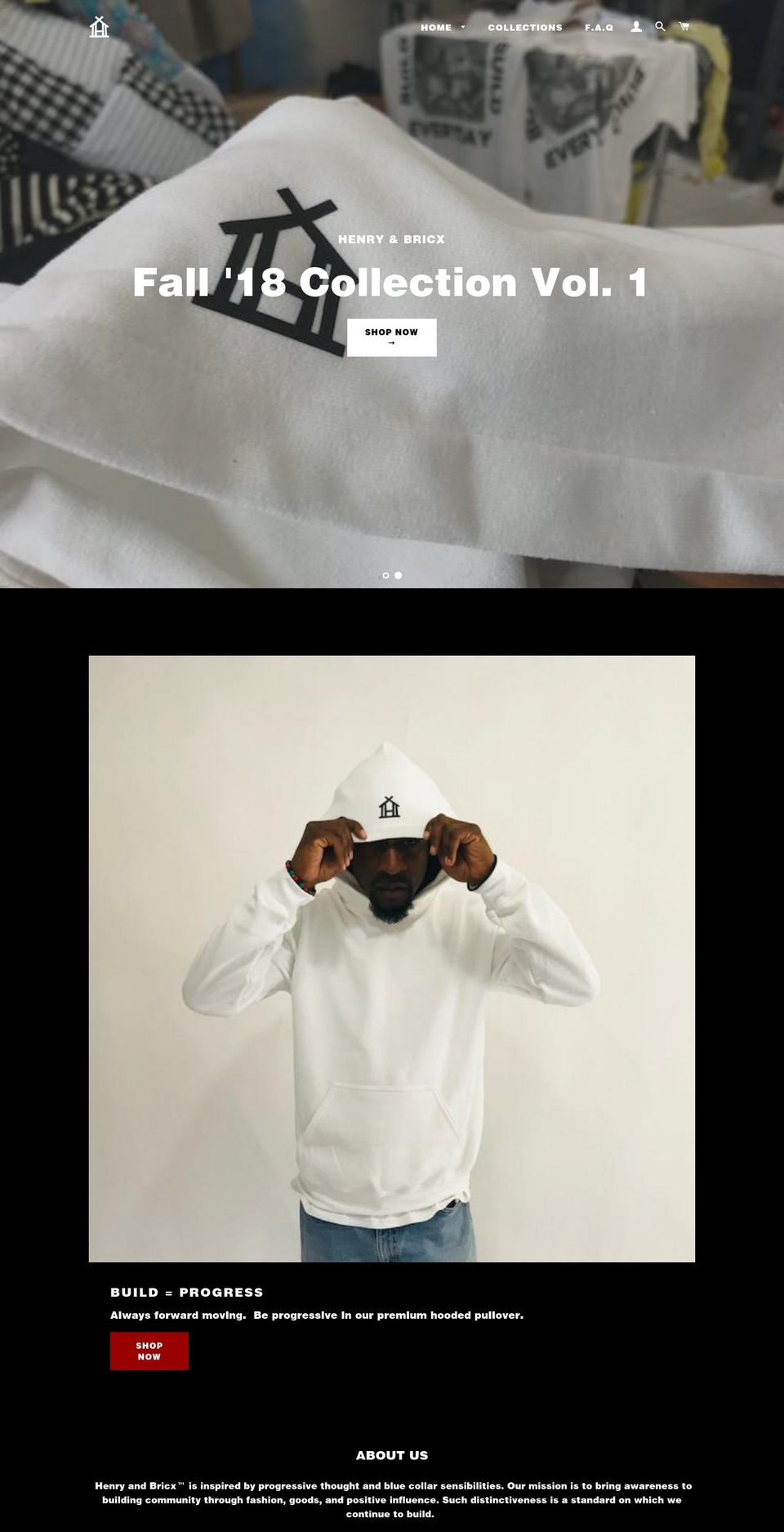 henryandbricx.com — Shopify storefront screenshot