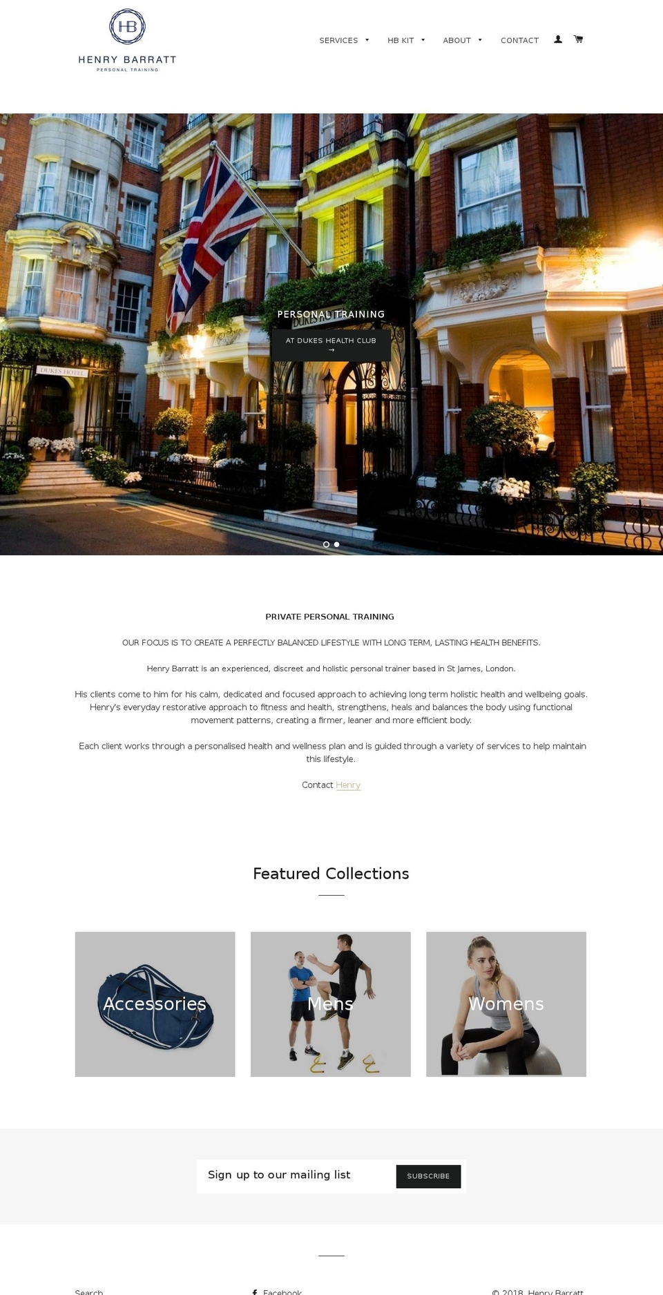 henrybarratt.com shopify website screenshot