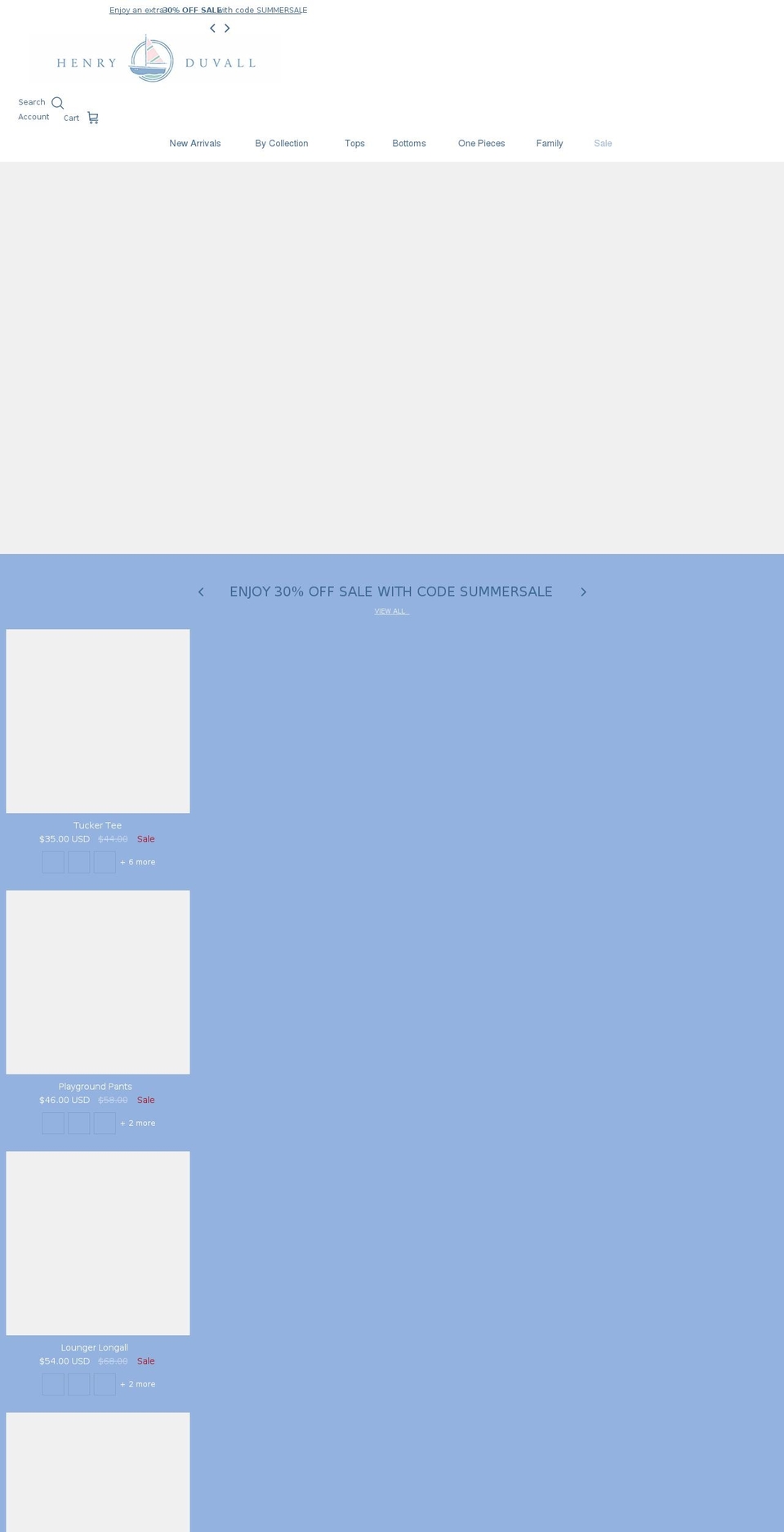 henryduvall.com shopify website screenshot