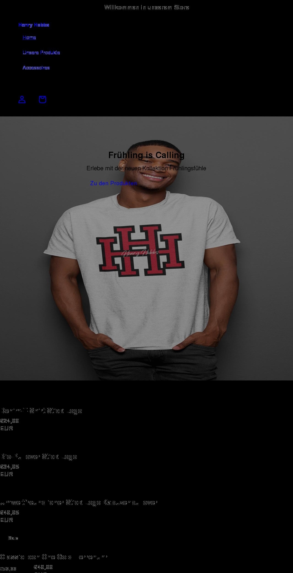 henryhobbswatches.com shopify website screenshot