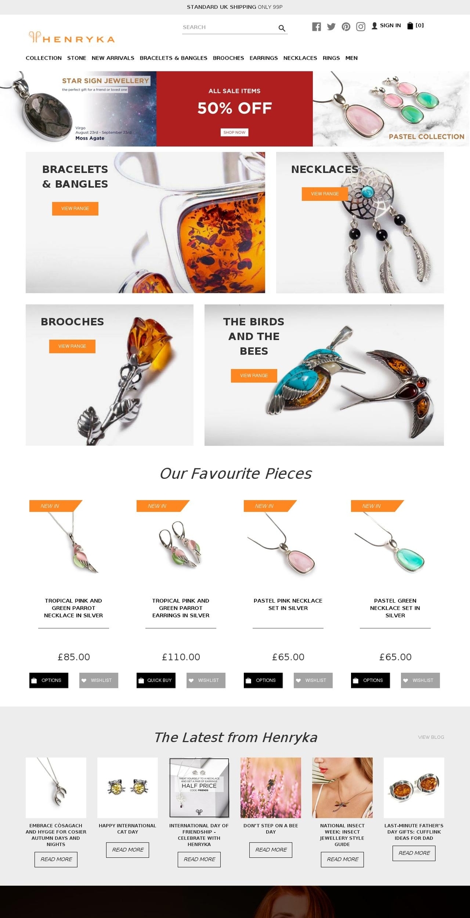 Henryka retail - Shopify theme site example henryka.co.uk