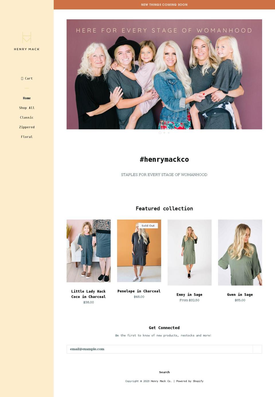 henrymackco.com — Shopify storefront screenshot