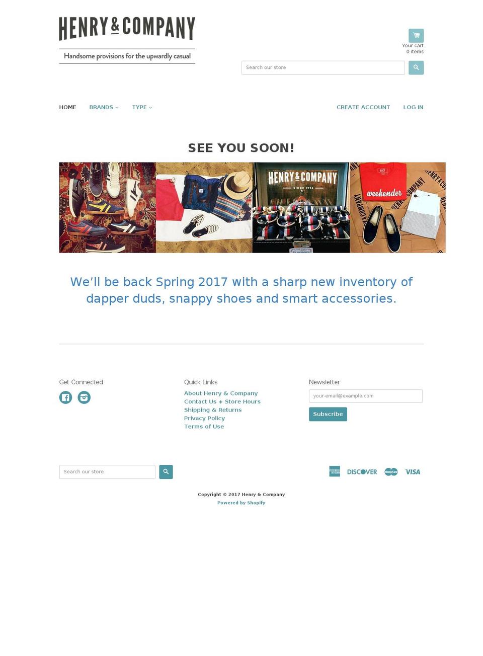 henryptown.com shopify website screenshot