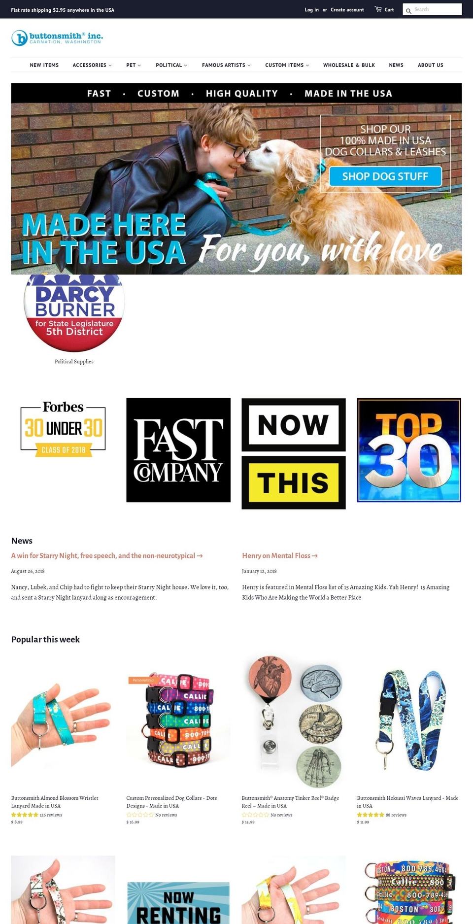 henrythebuttonsmith.com — Shopify storefront screenshot