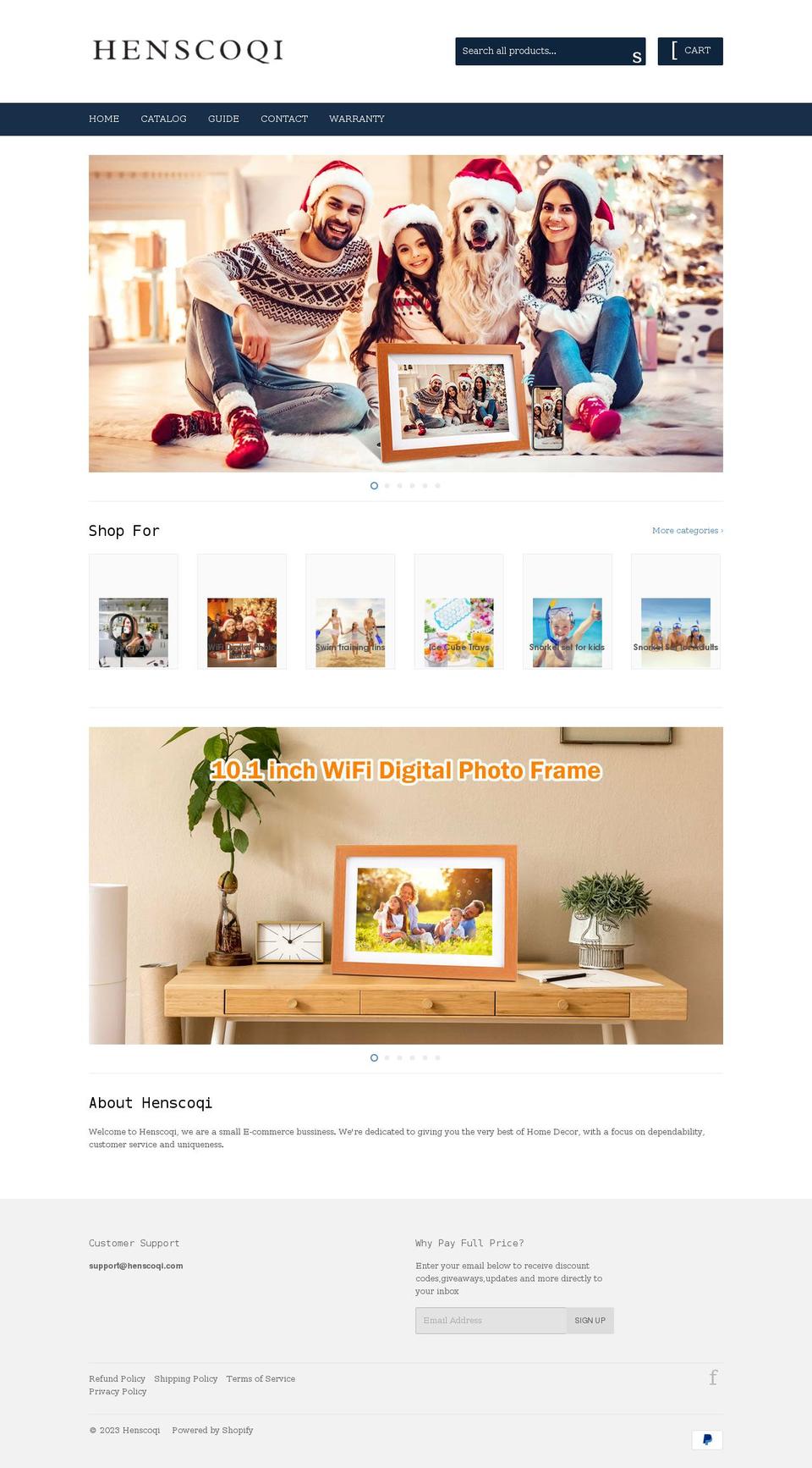henscoqi.com shopify website screenshot