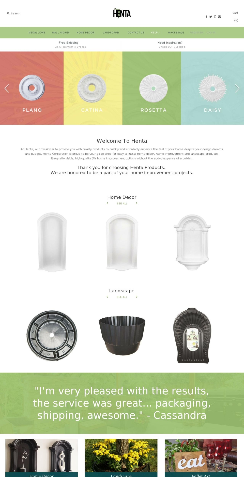 hentaproducts.com shopify website screenshot