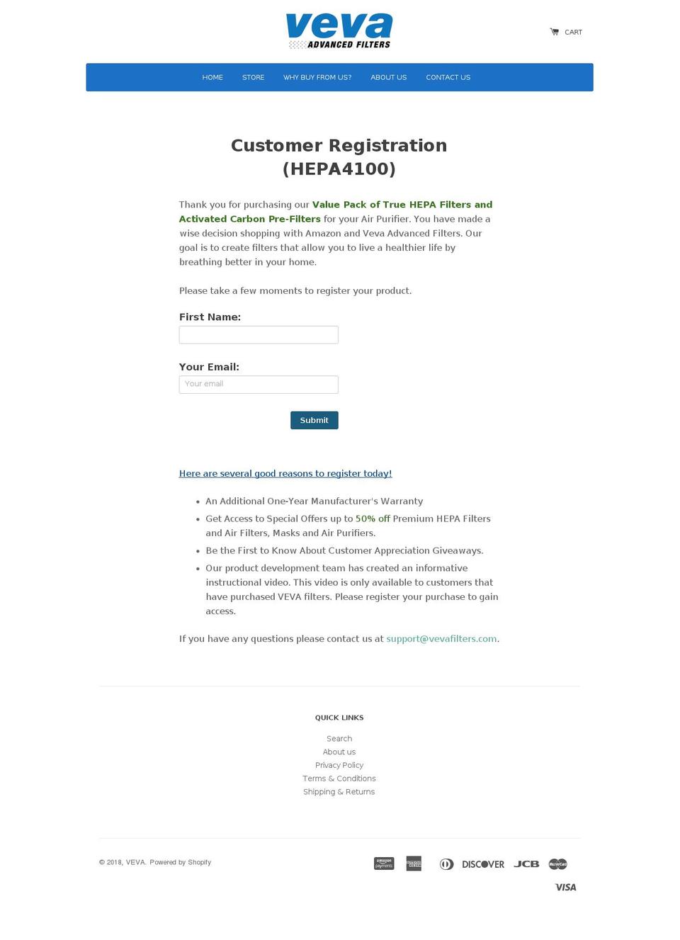 hepa4100.com shopify website screenshot