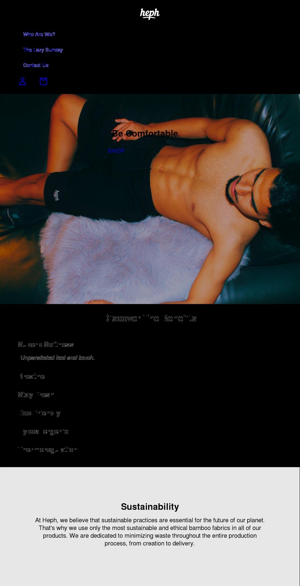 heph.shop shopify website screenshot