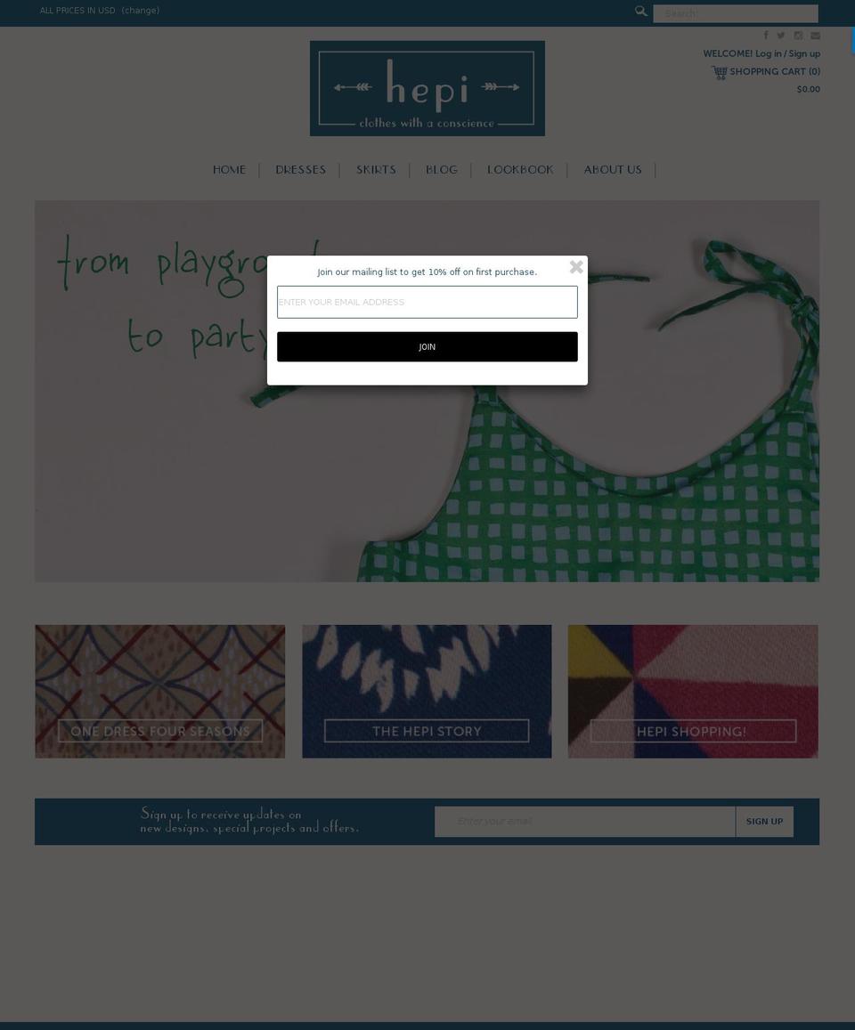 hepi-prints.com shopify website screenshot