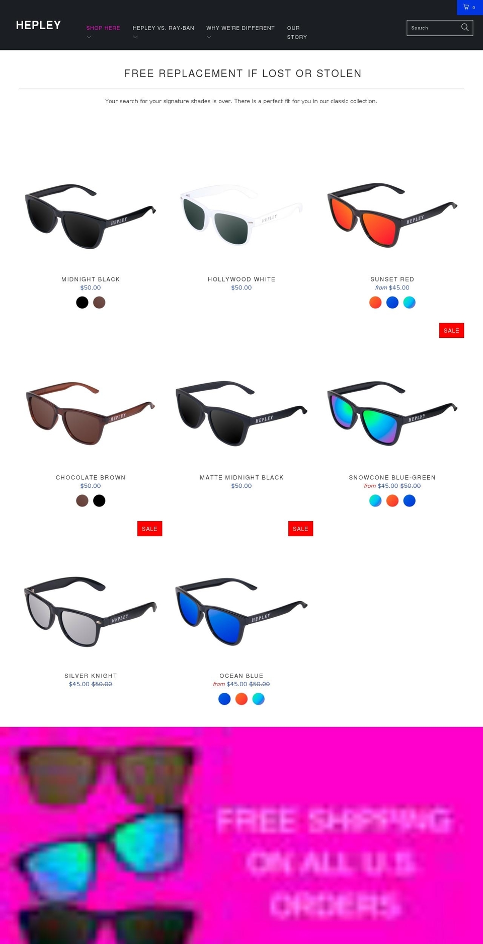 hepley.com shopify website screenshot