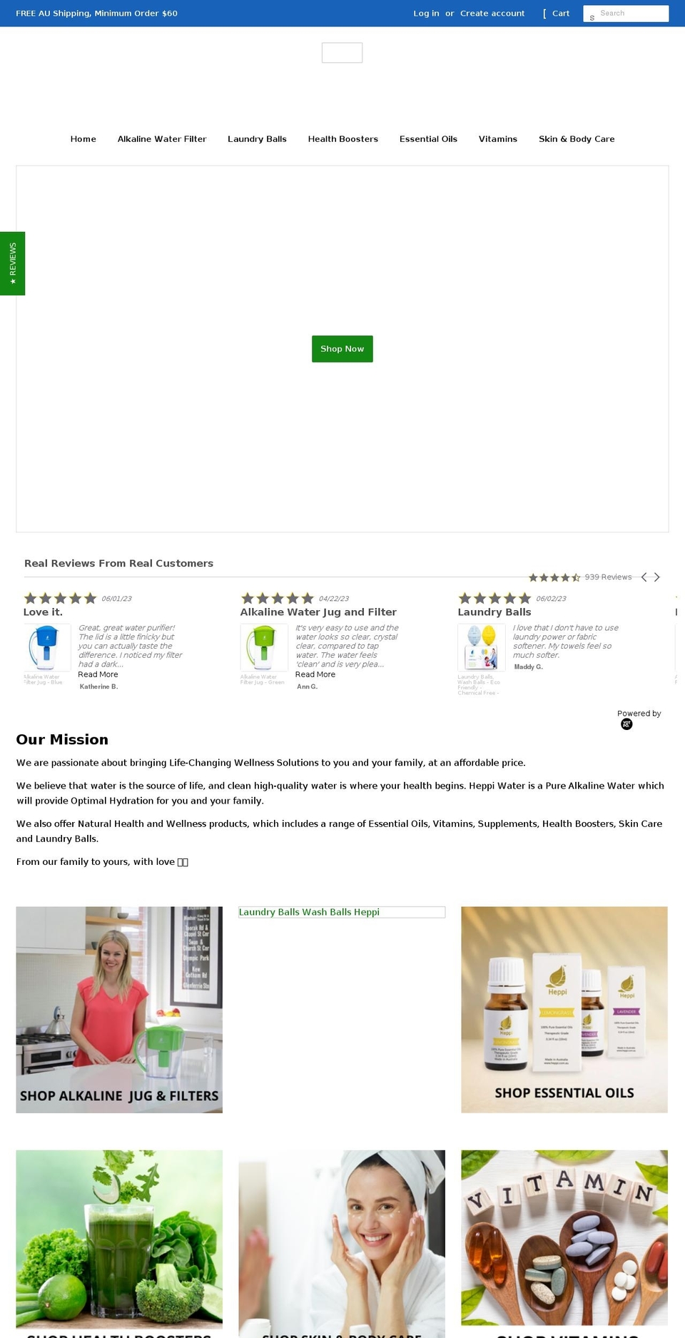 heppi.com.au shopify website screenshot