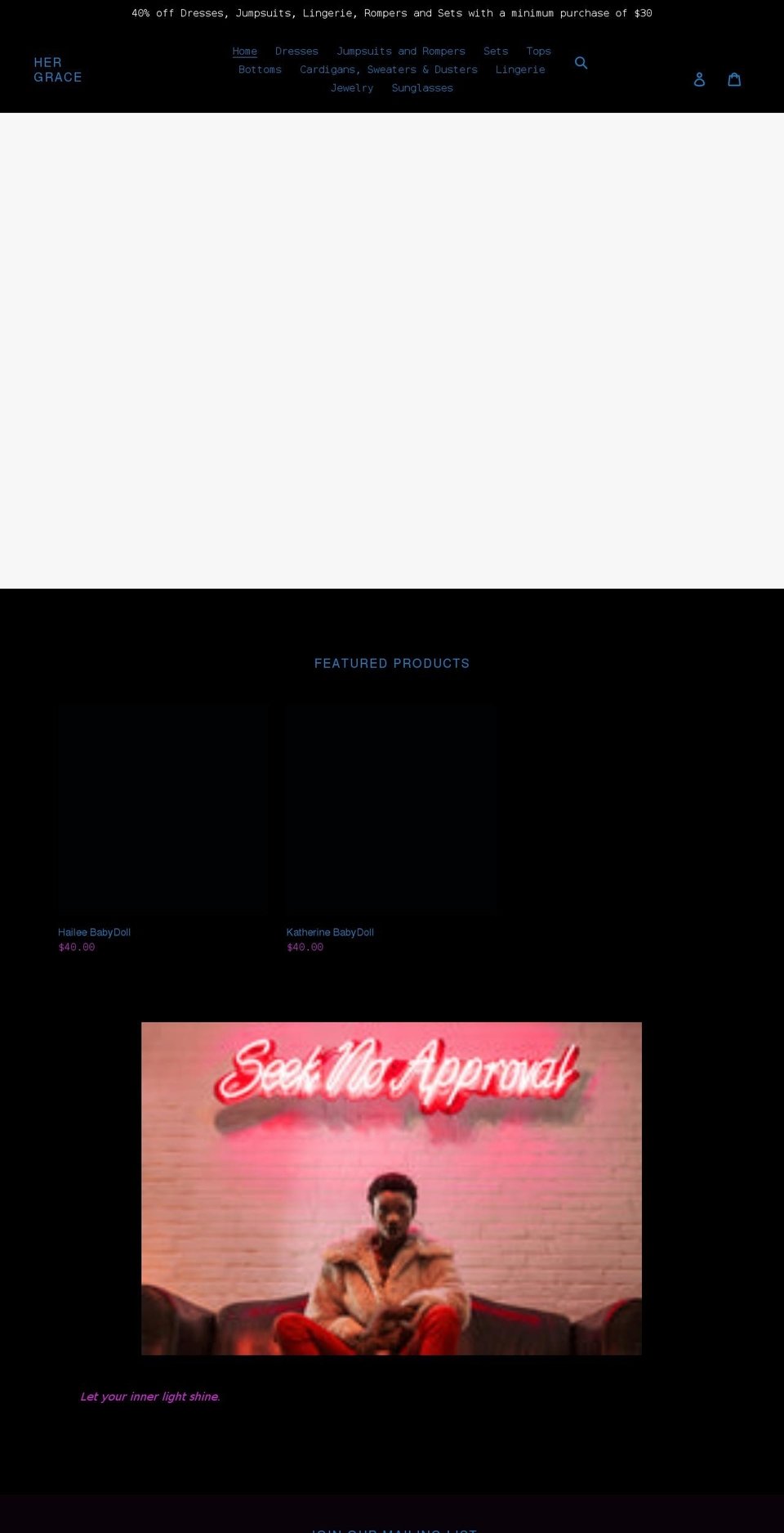 her-grace.com shopify website screenshot