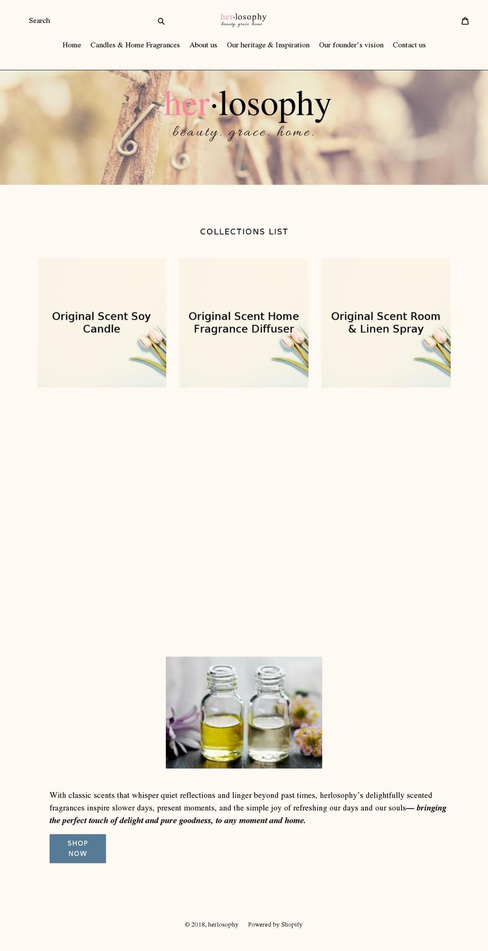 her-losophy.com — Shopify storefront screenshot