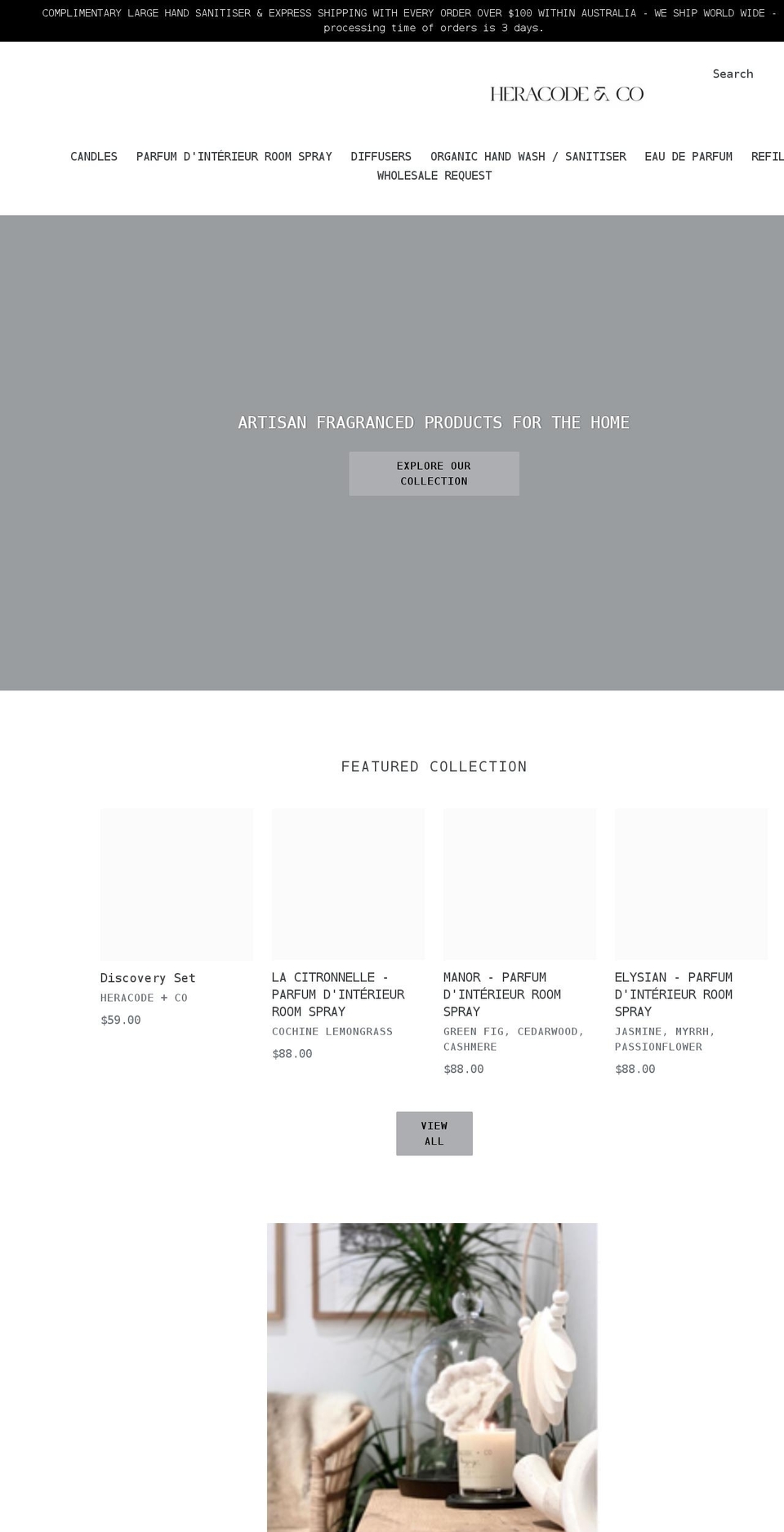 heracodeandco.com shopify website screenshot