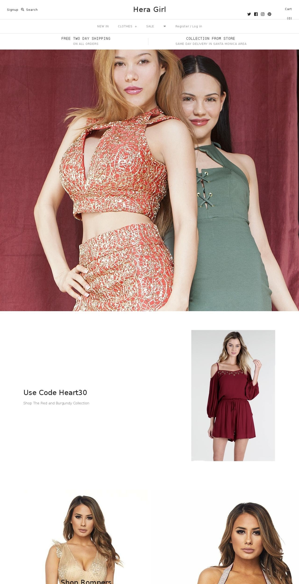 heragirl.com — Shopify storefront screenshot