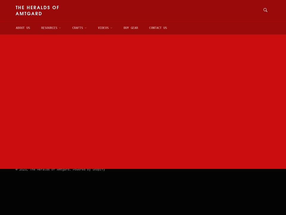 heraldsofamtgard.com shopify website screenshot
