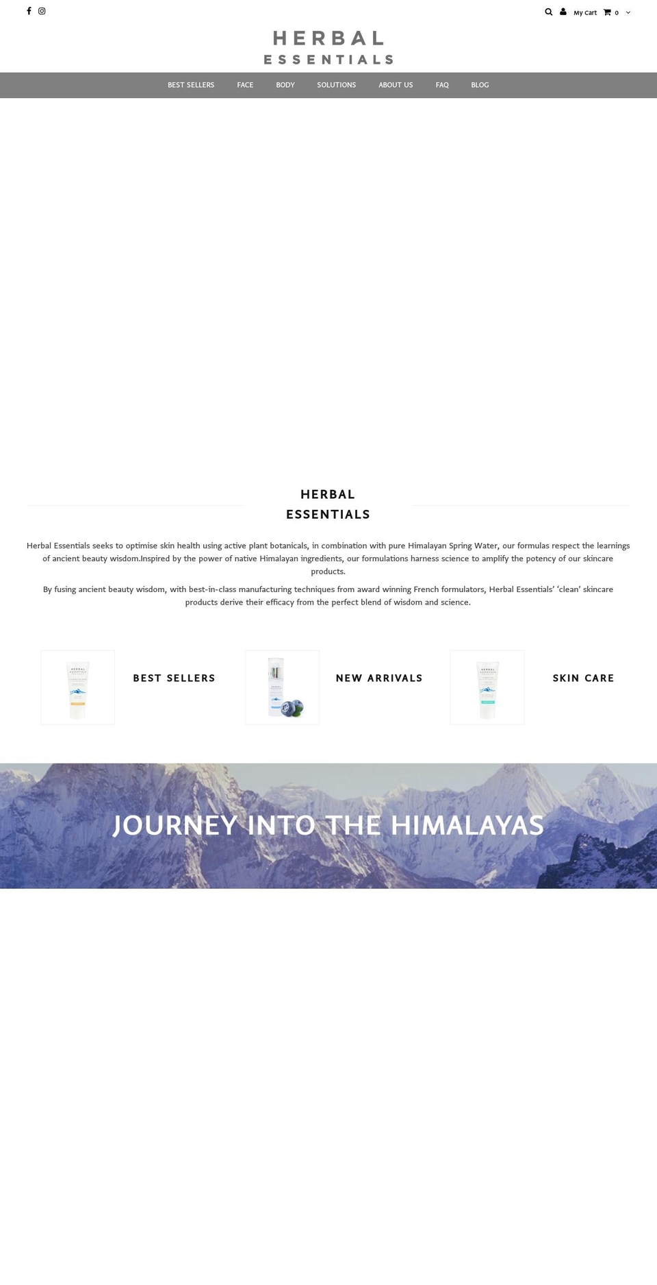 herbal-essentials.com shopify website screenshot