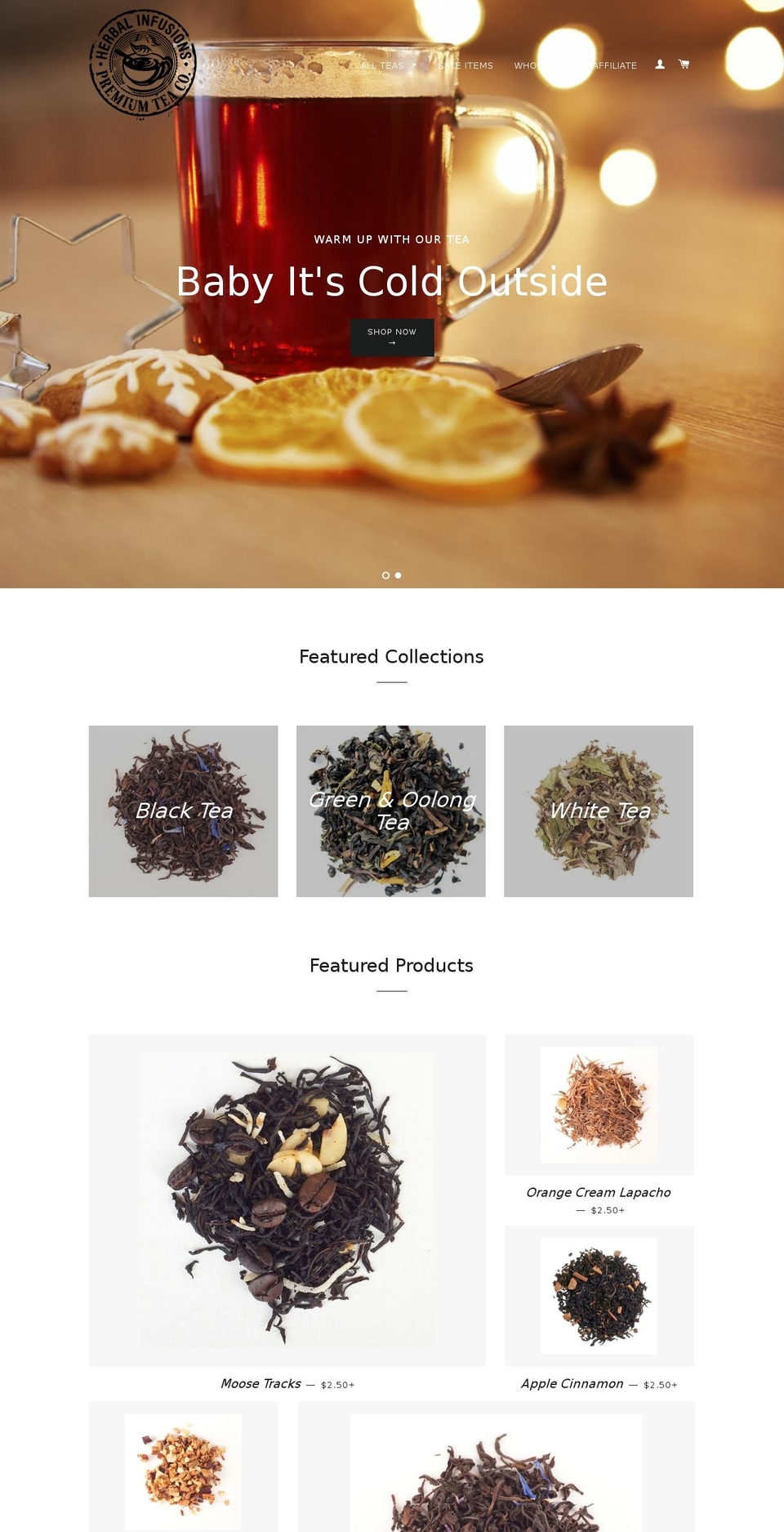 Refresh Shopify theme site example herbalinfusions.ca
