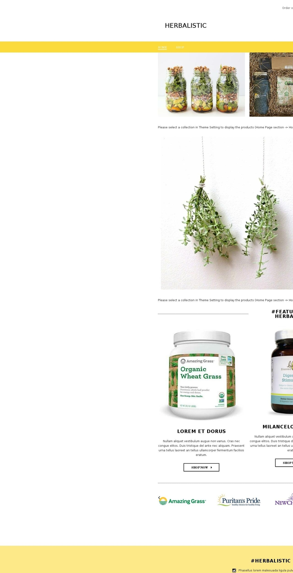 herbalistic.com — Shopify storefront screenshot