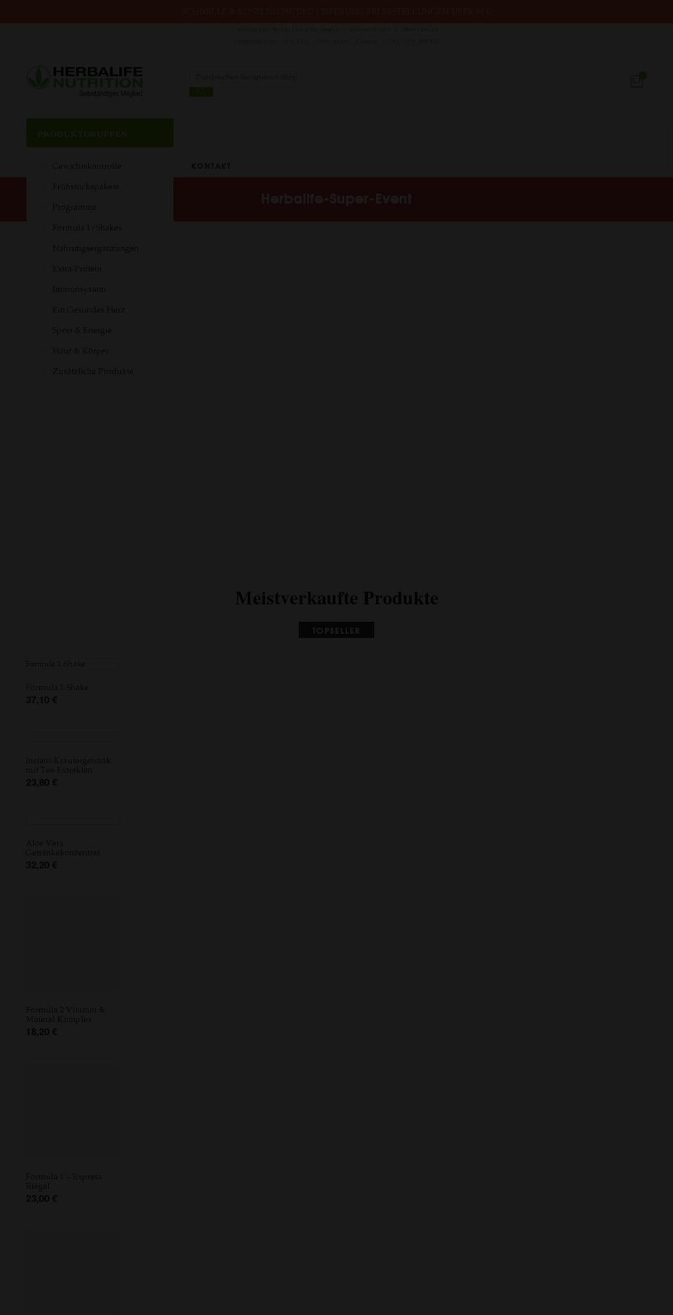 herbalmitglied.com shopify website screenshot