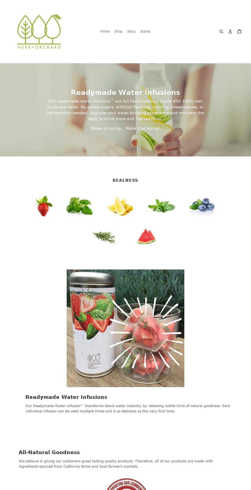 herbandorchard.com shopify website screenshot