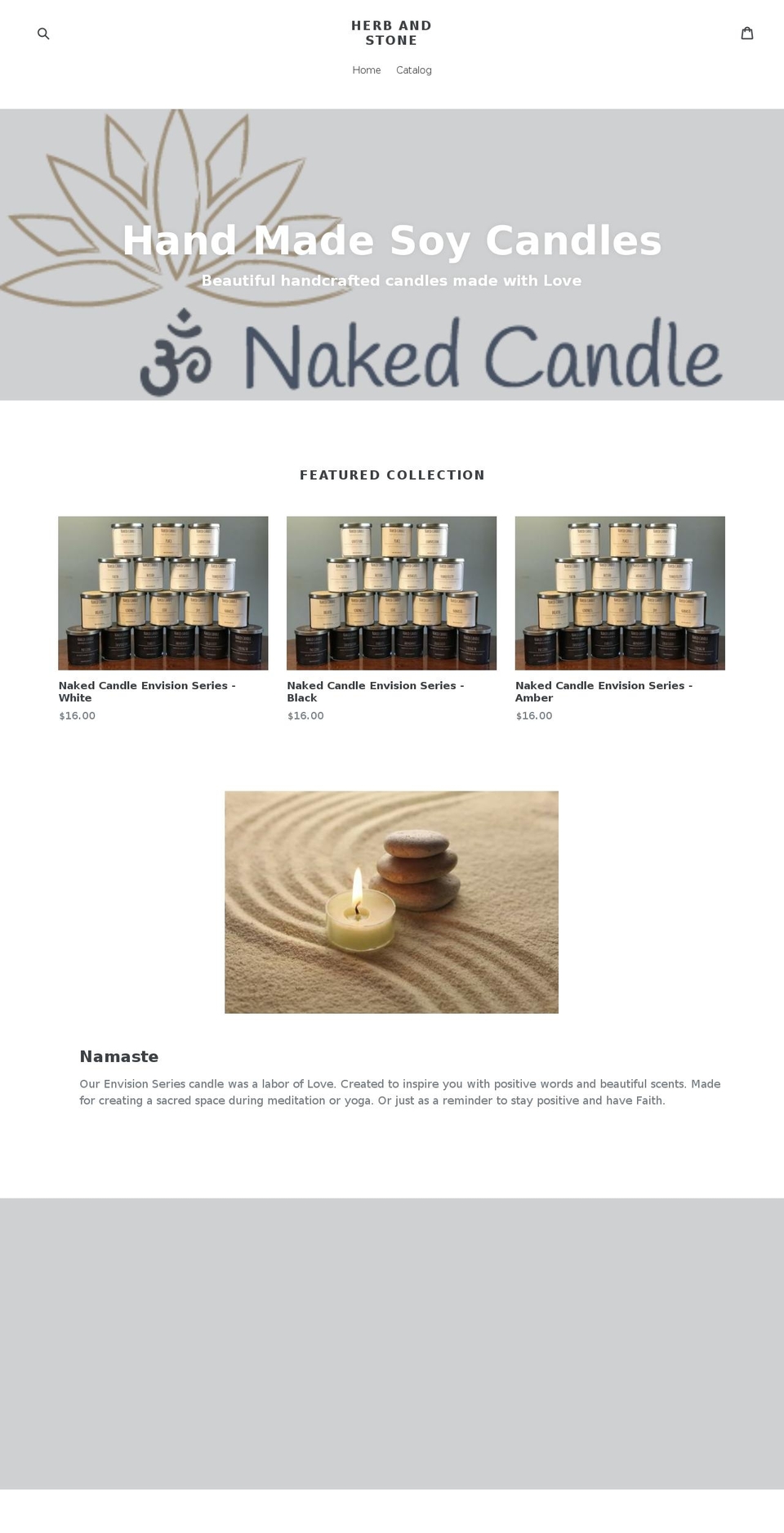 herbandstone.com shopify website screenshot