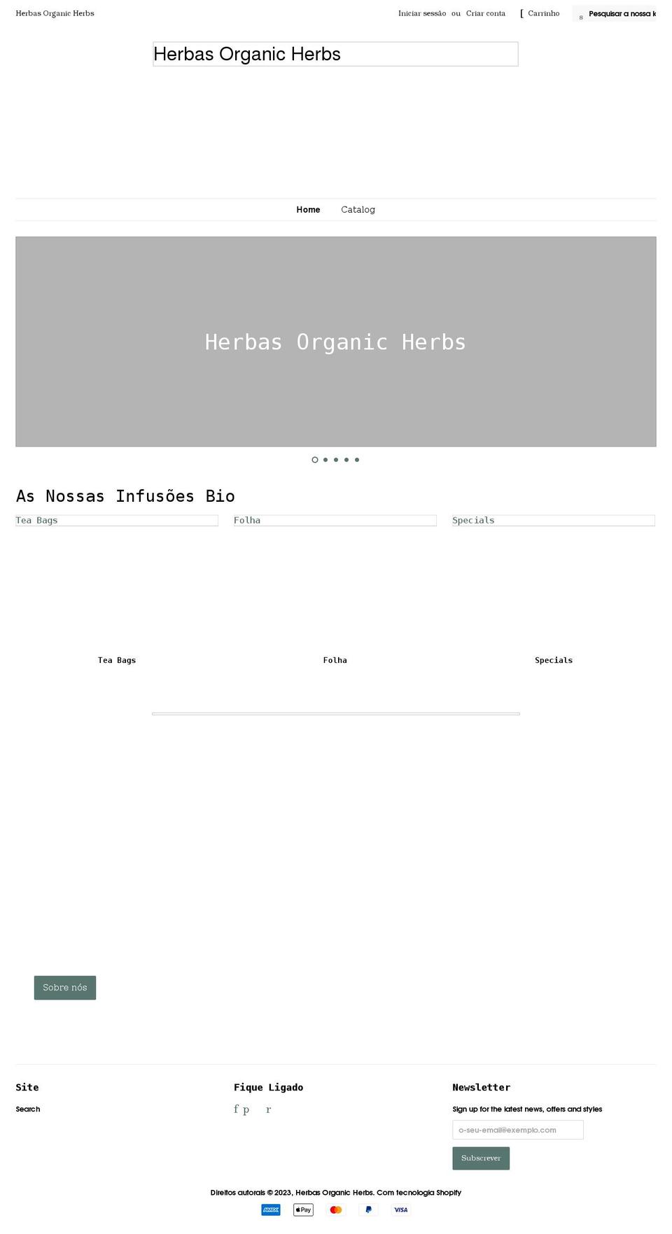 herbas-pt.myshopify.com shopify website screenshot