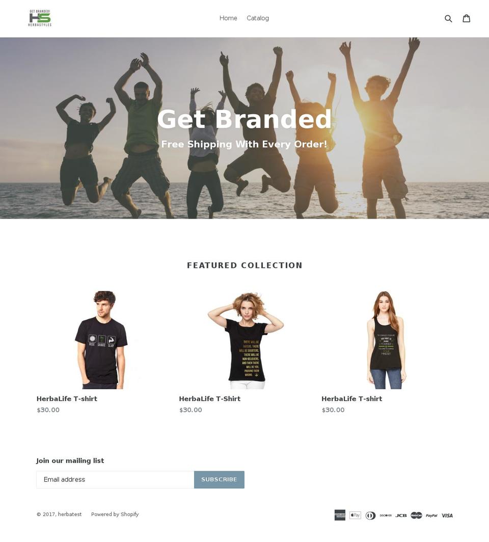 herbastyles.com shopify website screenshot