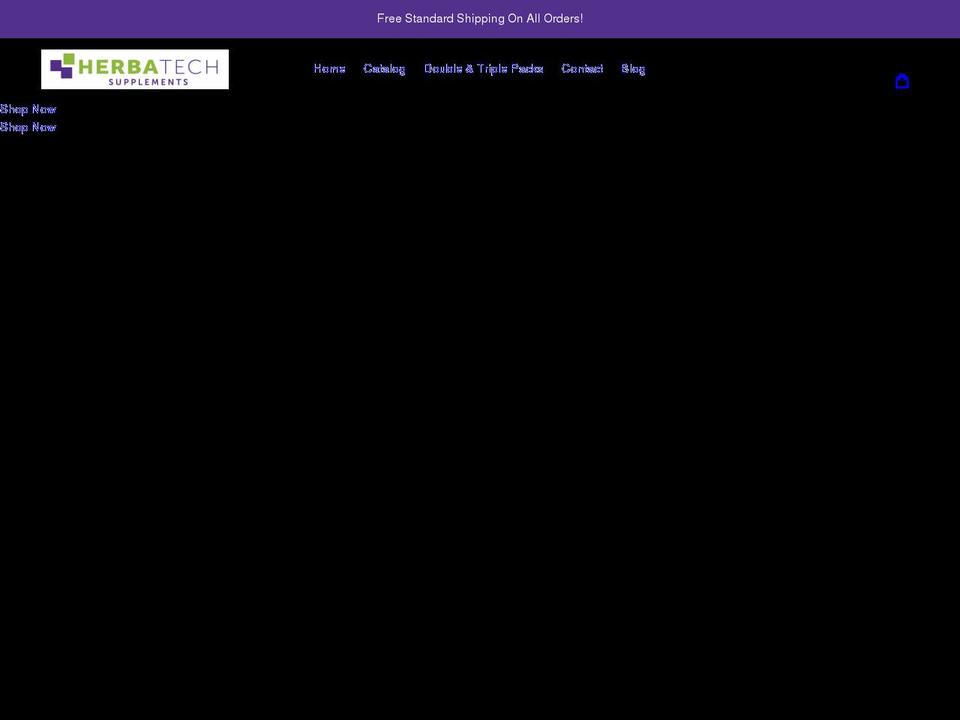 herbatechsupplements.com shopify website screenshot