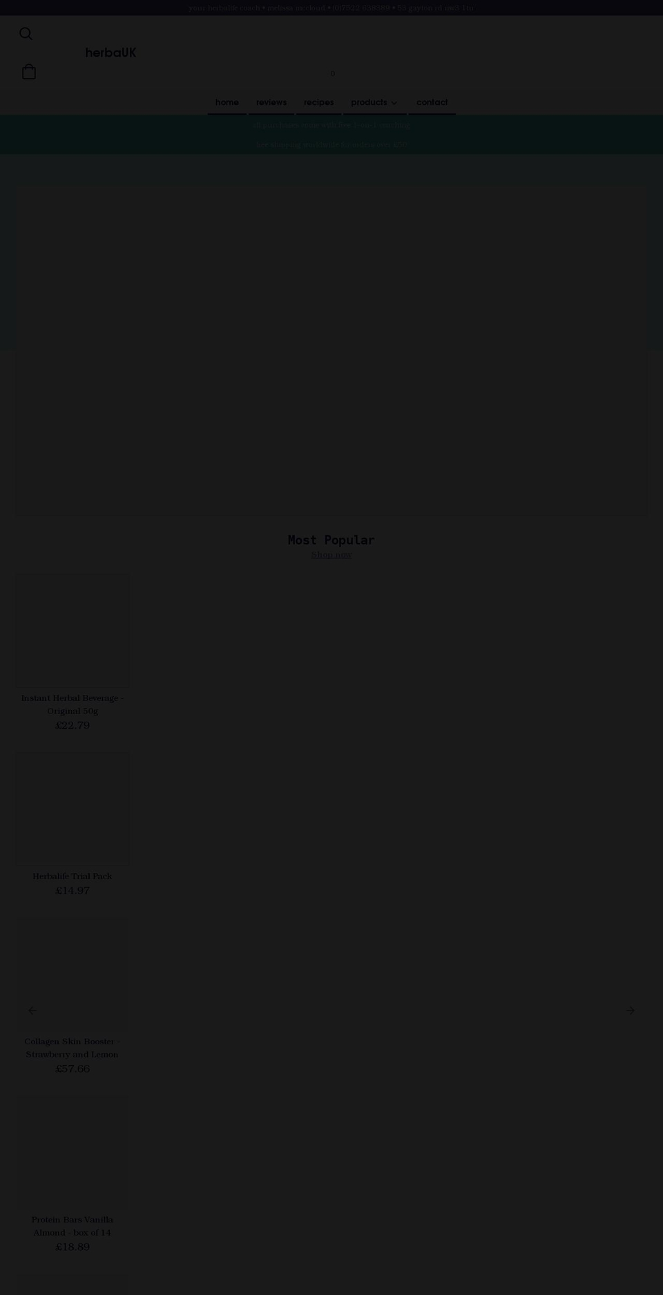 herbauk.com shopify website screenshot