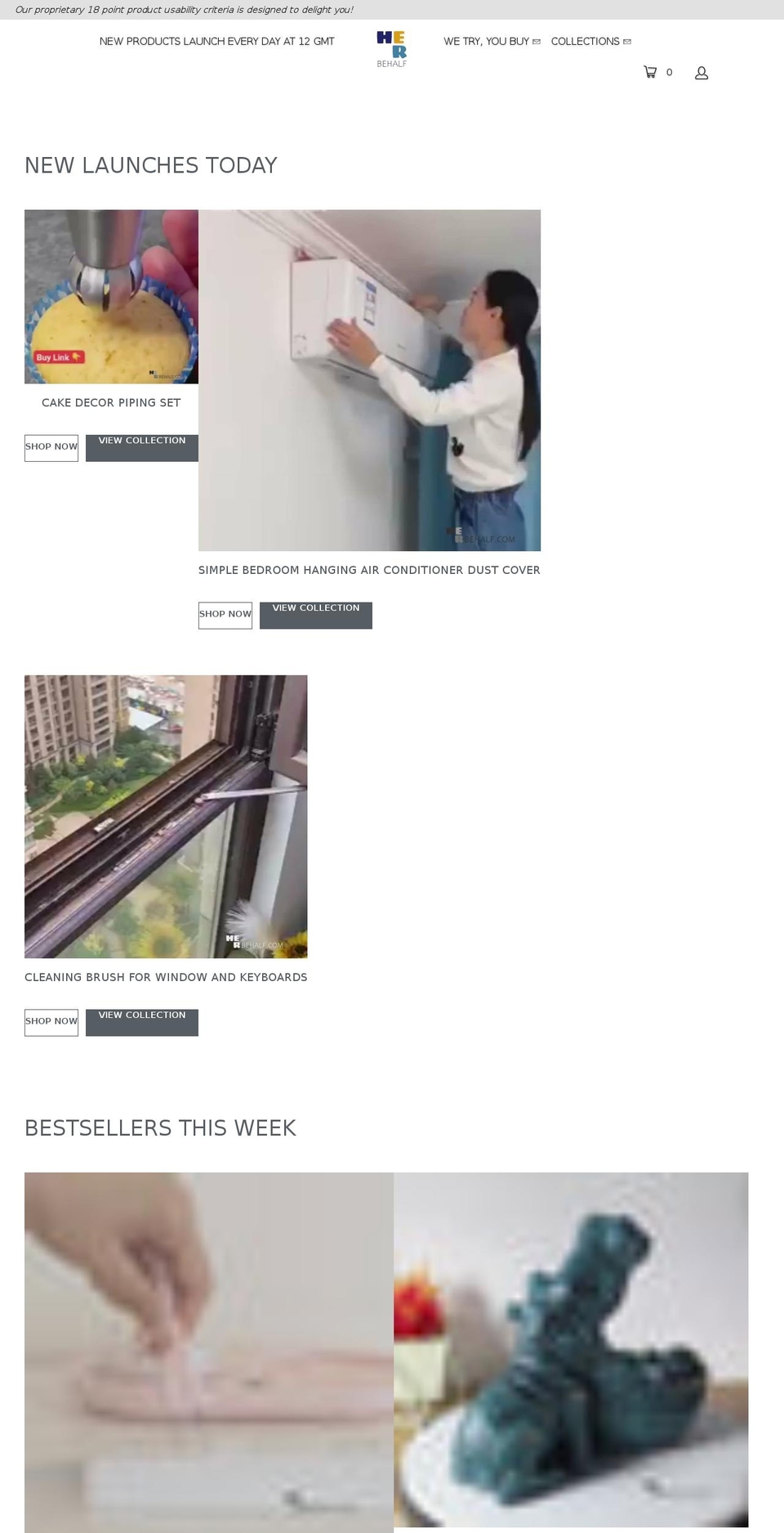 herbehalf.com shopify website screenshot