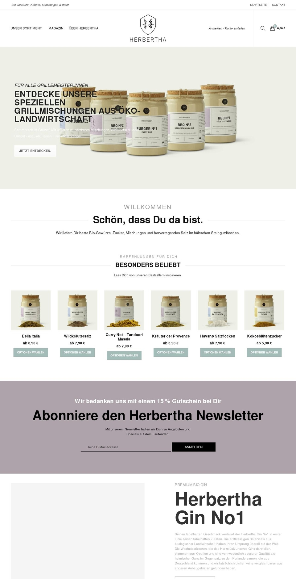 herbertha.de shopify website screenshot