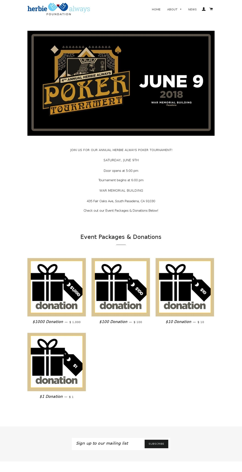herbiealways.net shopify website screenshot