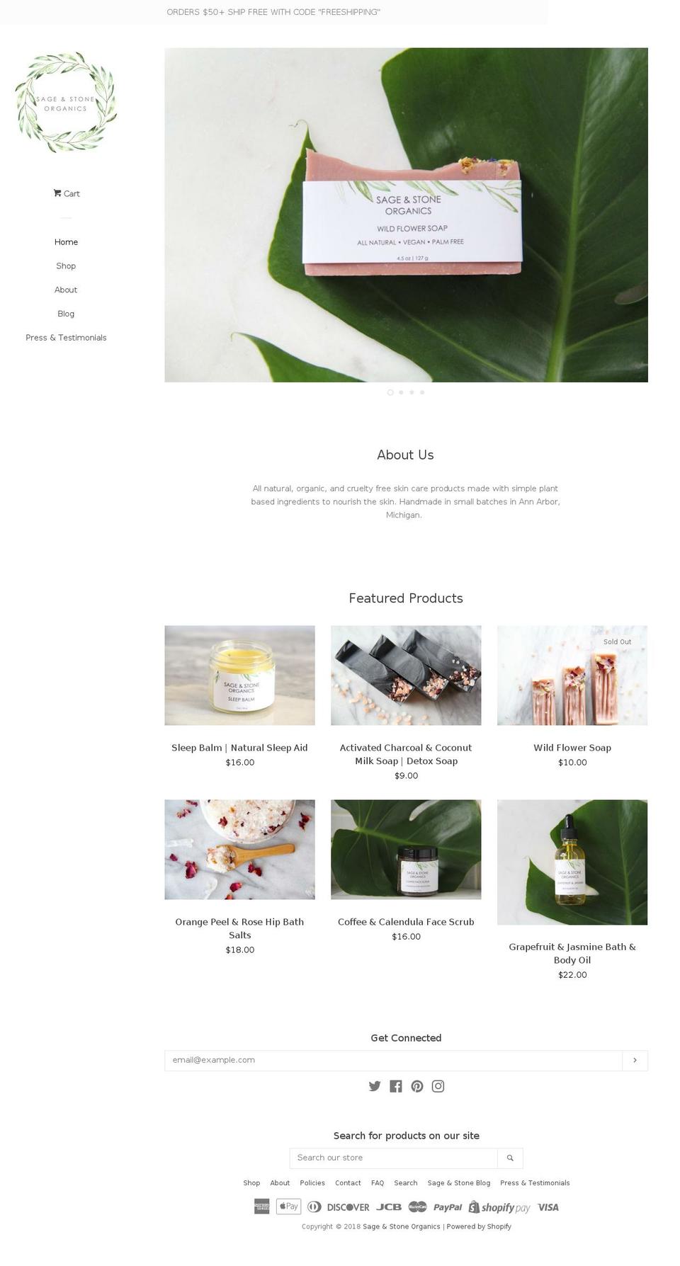 herbivoresoap.com — Shopify storefront screenshot