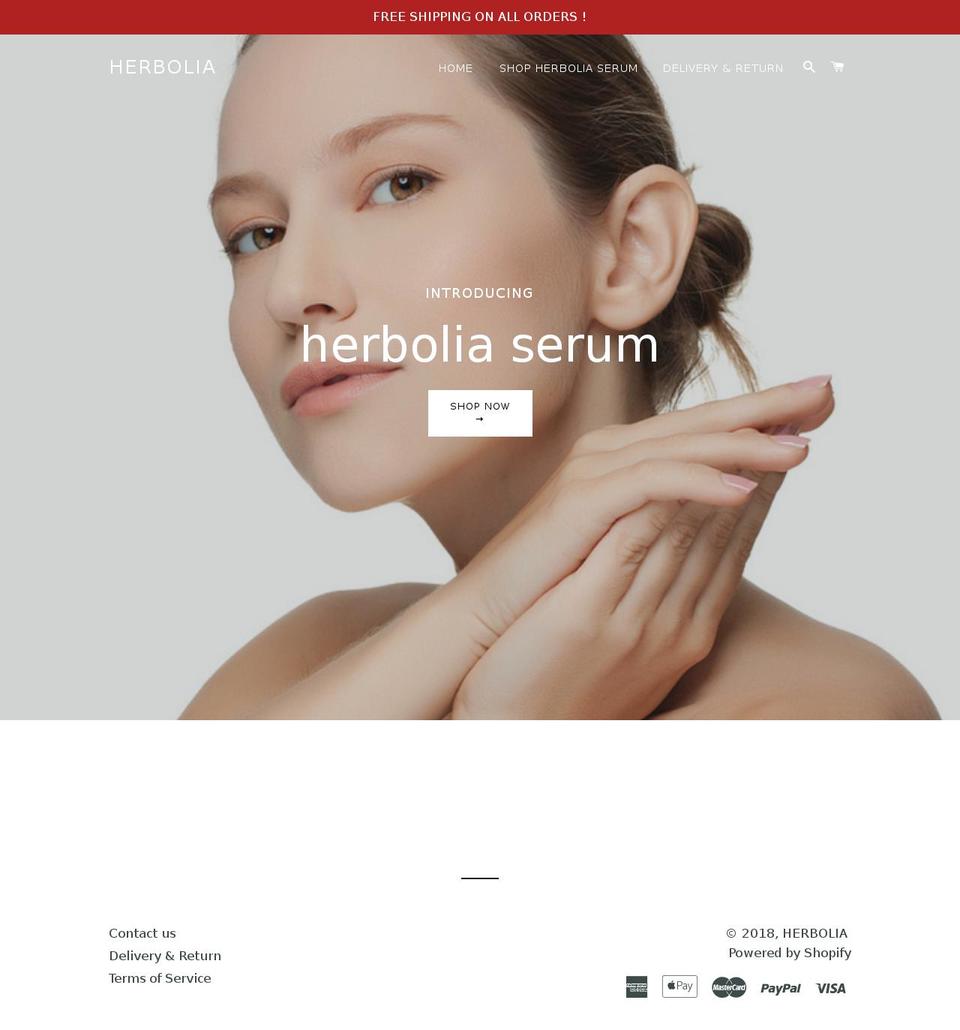 herboliashop.com — Shopify storefront screenshot