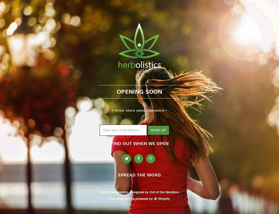 herbolistics.com — Shopify storefront screenshot