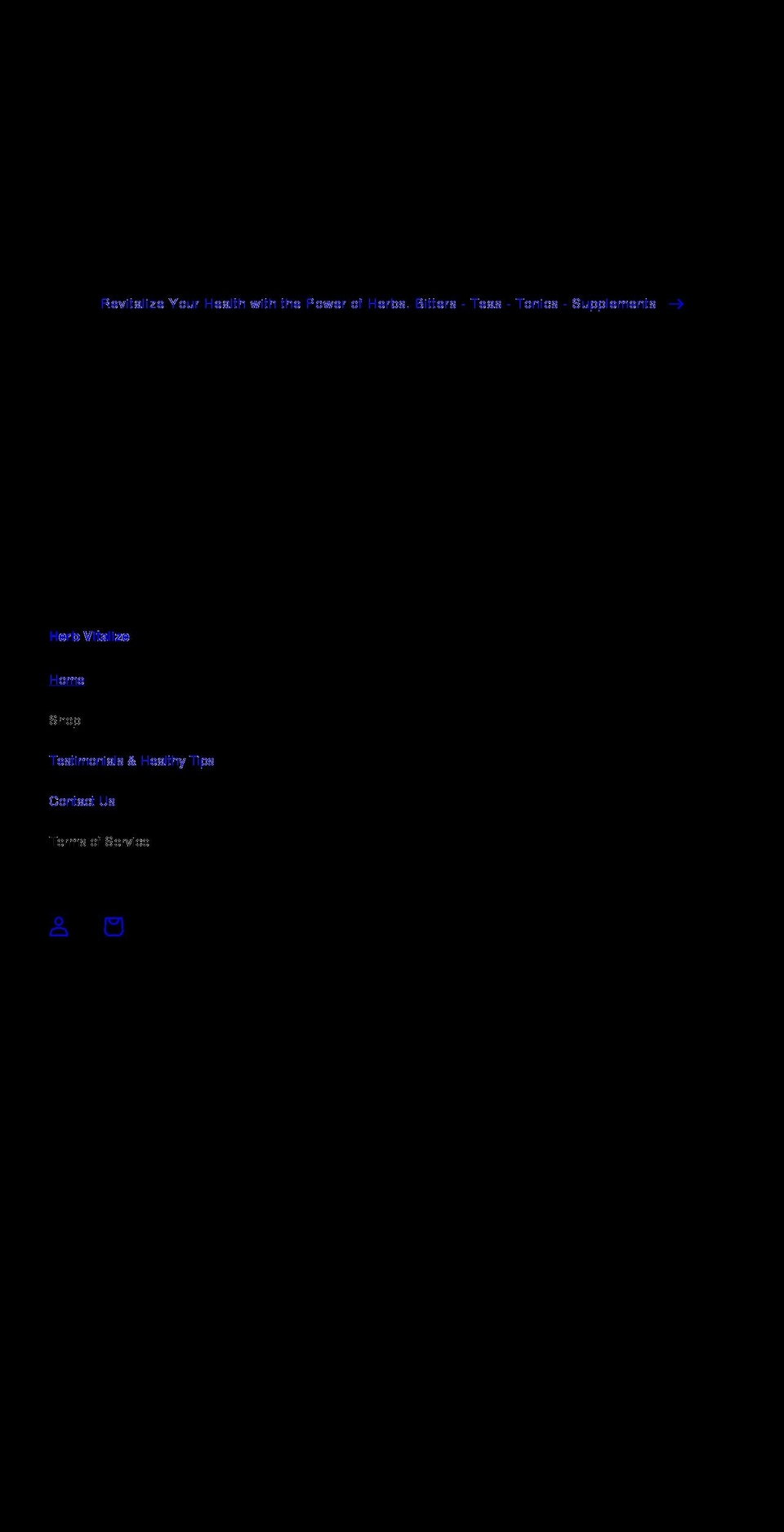 herbvitalize.com shopify website screenshot