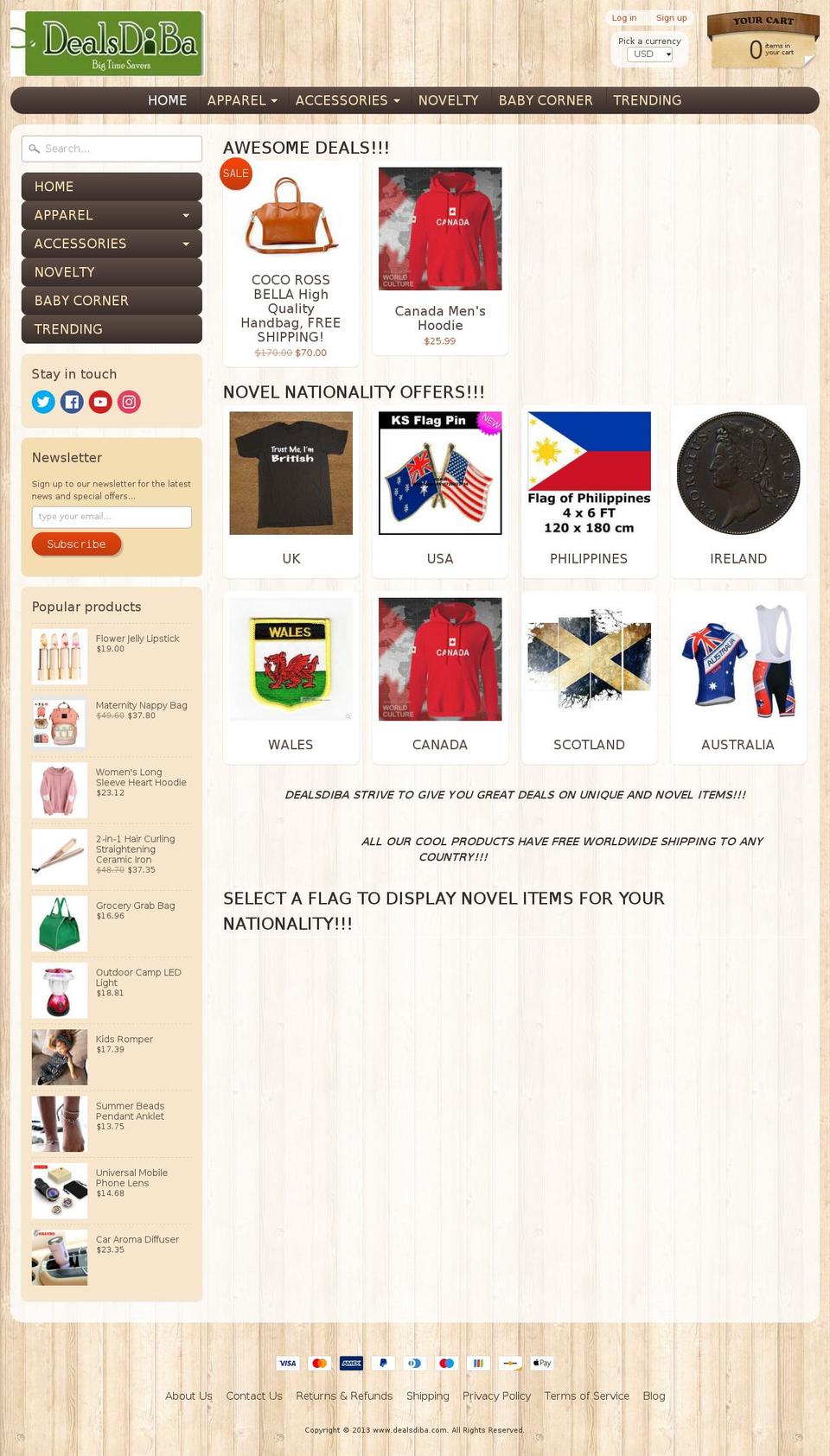 DEALSDIBA Shopify theme site example herbyhub.com