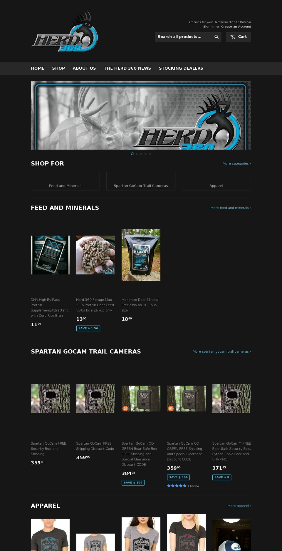 herd360.com shopify website screenshot