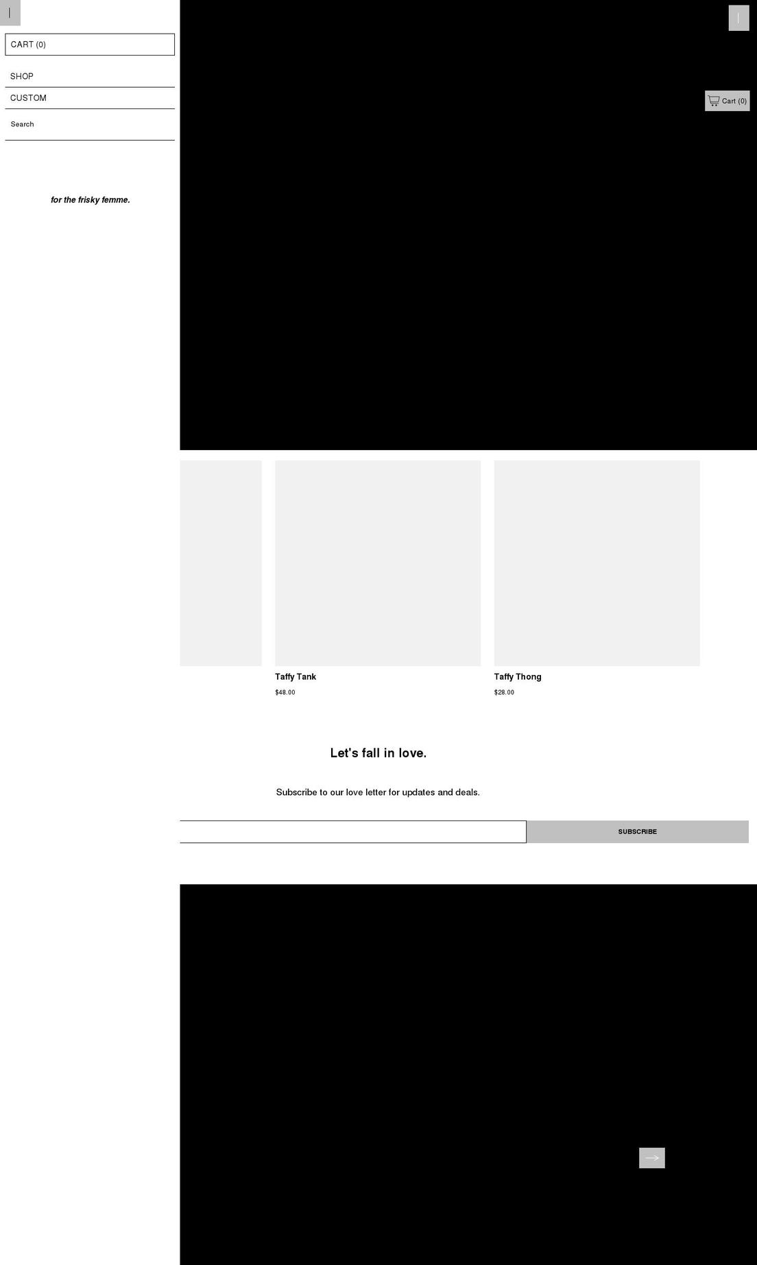 herelove.ca shopify website screenshot