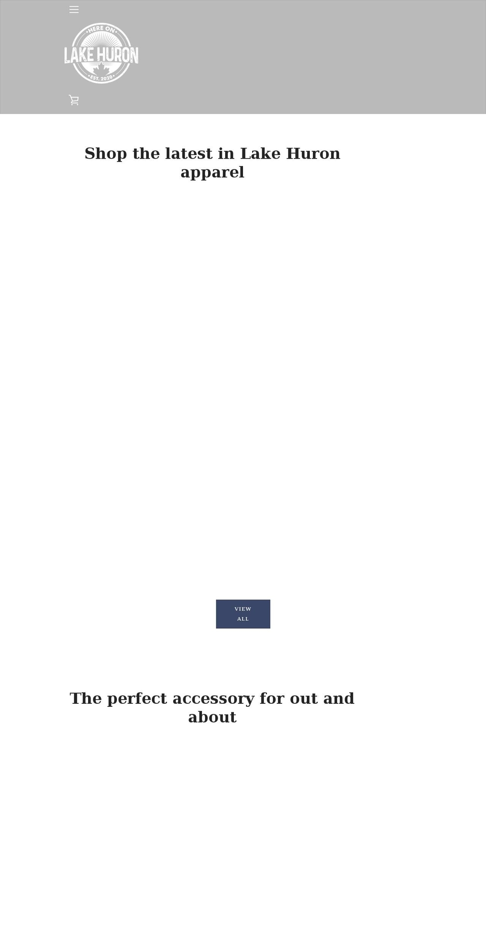 hereonlakehuron.com shopify website screenshot