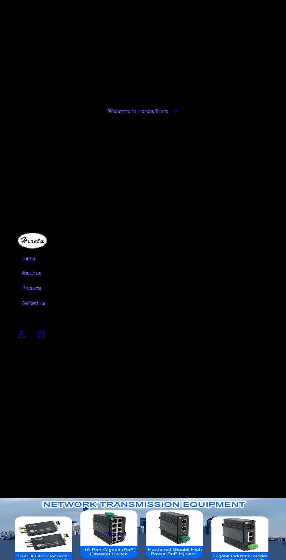hereta.com shopify website screenshot