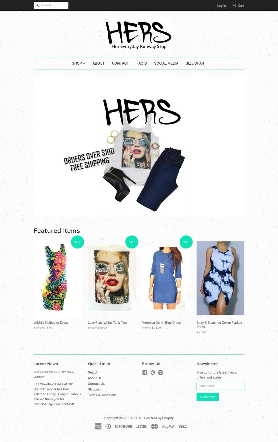 hereverydayrunwaystop.com shopify website screenshot