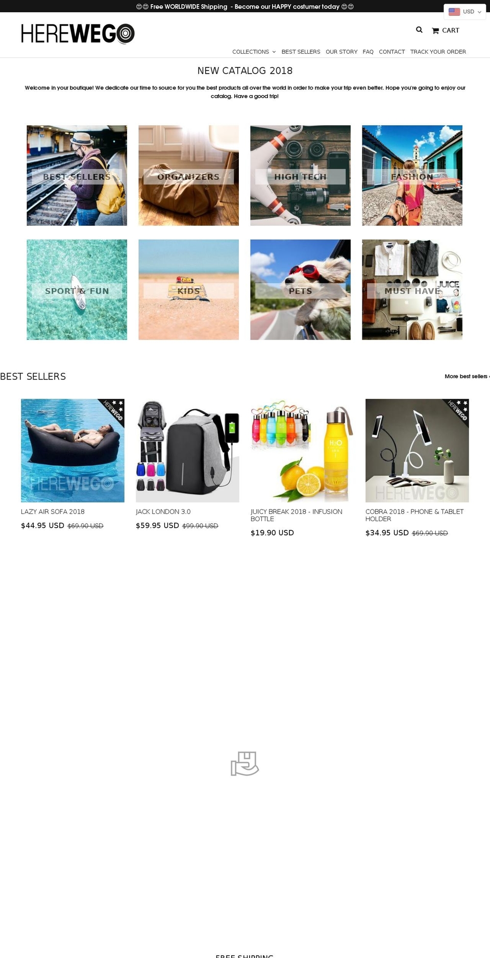 herewegooo.com — Shopify storefront screenshot